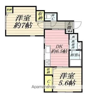 尻手テラスハウス【1階】の間取り