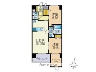 シェルメゾン【802号室】の間取り