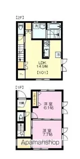 コーポ野村【1階】の間取り