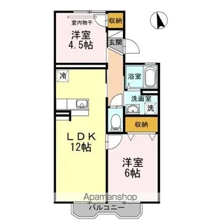 パレーシャル爽【2階】の間取り