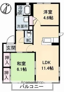 エンジェルハイツ【2階】の間取り
