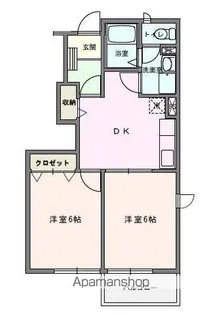 ヒルズコートベータ【1階】の間取り