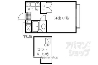 リバーサイド下鴨【107号室】の間取り