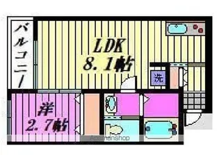 MARK DUO三郷【2階】の間取り