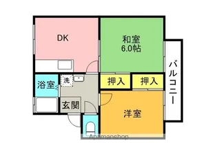 メゾニティ丸亀【201号室】の間取り