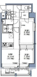 SーRESIDENCE尾久AZURE【11階】の間取り