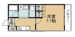 ロンサール志波【6階】の間取り