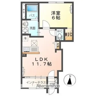 エスパース【1階】の間取り