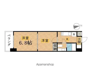 レジデンス八王子上野町【4階】の間取り