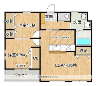 EAGLE HILL江波【1階】の間取り