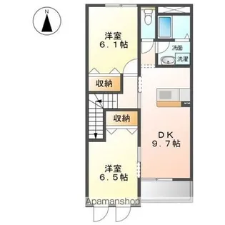 エバーブライト【2階】の間取り