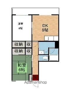 青山ハイツ【2階】の間取り