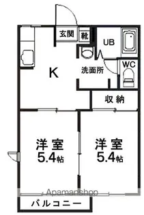 ディアスオーロ【1階】の間取り