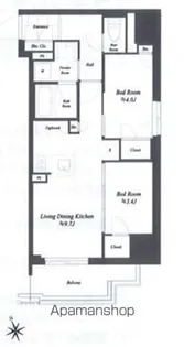 THE GATEHOUSE 浅草雷門【2階】の間取り