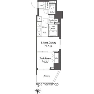 AIFLAT両国【6階】の間取り