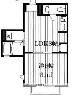 ローズ・ヴィラ【2階】の間取り