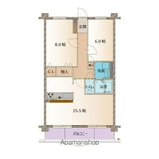 ホリーステージ城山【2階】の間取り