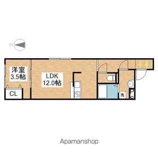 AMIRL PREMIER SHINSAKAEⅡ【4階】の間取り