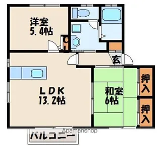 サンハイム【1階】の間取り