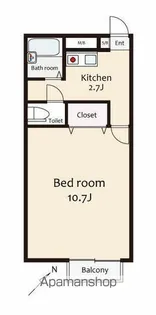 アムール江戸川台【2階】の間取り