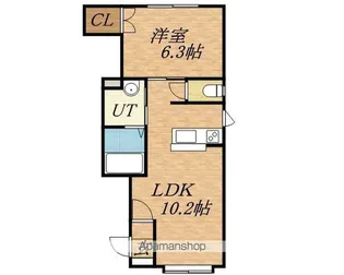 シェスタ南ヶ丘Ⅱ【2階】の間取り