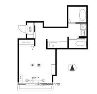 エルミタージュ上板橋【1階】の間取り