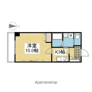 駅前マンション田窪【502号室】の間取り