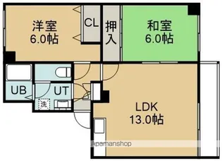 クラージュ青柳【202号室】の間取り