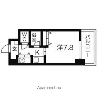 AXIS桜通内山【3階】の間取り