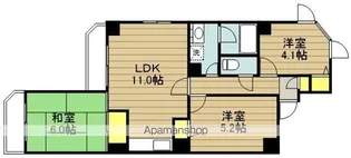 フローレンスパーク【7階】の間取り