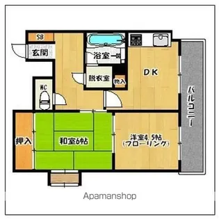 メヌエット大橋駅前【3階】の間取り