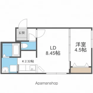 URANOSN13(ウラノスN13)【402号室号室】の間取り
