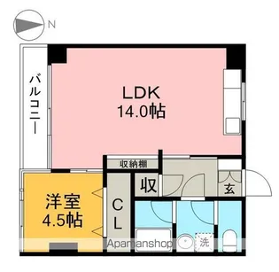 ドエール大川筋【3階】の間取り