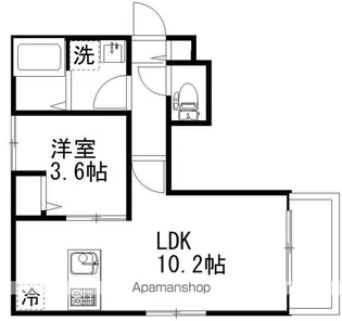アットリラ八千代台西B【2階】の間取り
