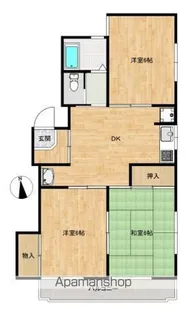 フラッツ吉島東(CASA&NODACO吉島東)【2階】の間取り