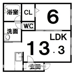 仮)西7南9AP【2階】の間取り