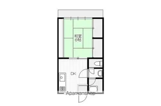 有田アパート【202号室】の間取り