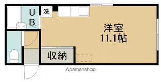 ヴィラ五稜郭【105号室】の間取り