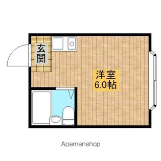 マナベハイツ【1階】の間取り