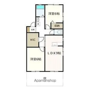 ガーデンコート出川【1階】の間取り