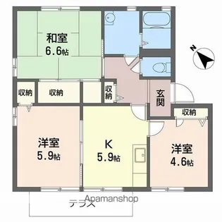 ラ メゾン プルミエ【B102号室】の間取り