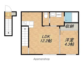 イオ・リアン坂本Ⅱ【201号室】の間取り