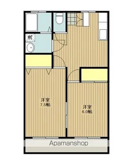 シモンローラン【103号室】の間取り