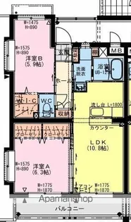 ARIETTA(アリエッタ)【2階】の間取り
