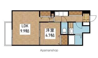 フラワーフェアリ【E101号室】の間取り