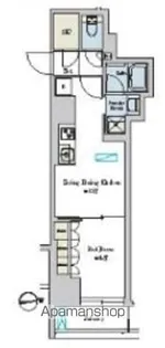 BRILLIA IST 池尻大橋【522号室】の間取り