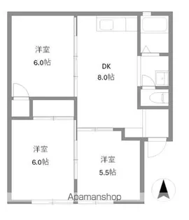 古川西ハイツB棟【101号室号室】の間取り