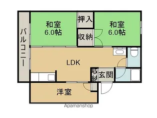 オリエントハイツ【203号室】の間取り