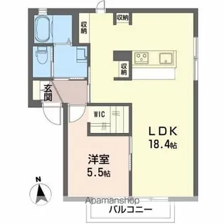 シャンボールハウスC【1階】の間取り