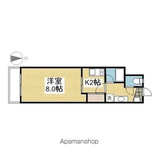 1Kの間取り画像